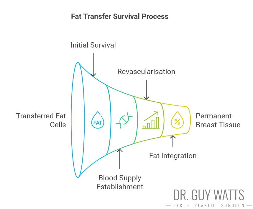 Fat transfer survival process