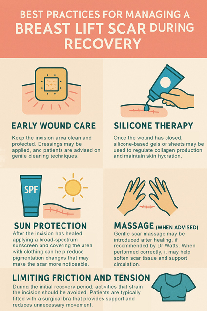 How To Manage A Breast Lift Scar After Mastopexy For Favourable Healing by Dr Guy Watts