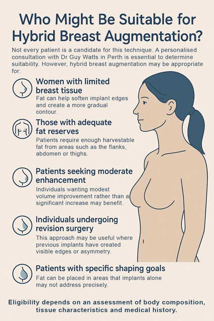 Hybrid Breast Augmentation: Who’s It For and What Are the Benefits by Dr Guy Watts