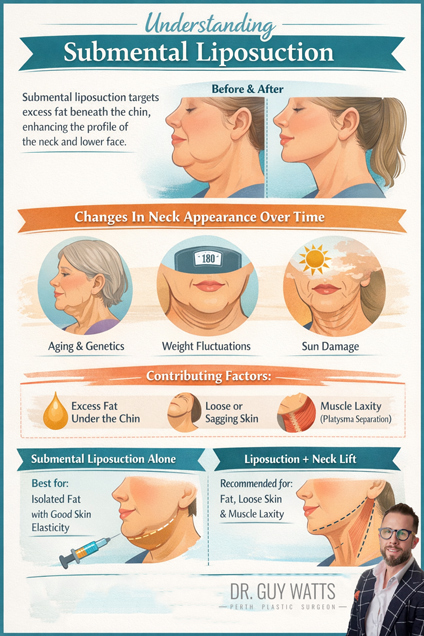 Different Approaches To Submental Liposuction During Neck-Lift by Dr Guy Watts
