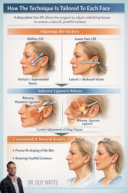 How The Technique Is Tailored To Each Face by Dr Guy Watts Infographics