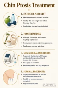 Chin Ptosis Treatment - Infographics by Dr Guy Watts