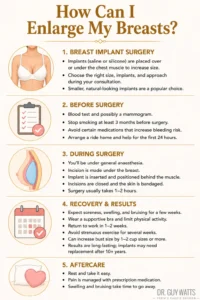 How Can I Enlarge My Breasts - Infographics by Dr Guy Watts