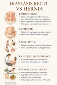 How to Tell If Your Abdominal Muscles Were Damaged or Torn During Pregnancy - Infographics by Dr Guy Watts