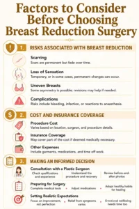Options for Heavy Breasts – Breast Reduction - Infographics by Dr Guy Watts